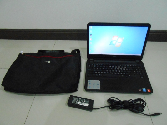 โน๊ตบุ๊ค dell Inspiron15 15.6 นิ้ว Core i5-4200U Ram 4G HDD 500 GB การ์ดจอ 8600M ที่ชาร์ท กระเป๋า สภ