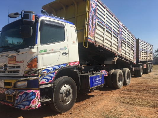 พ่วง 22 ล้อ ฮีโน่ 344 ปี 57 ปลายปี ( 26 ธค ) ไมล์ 210,000 กม. กระบะเหล็ก -  ดั้ม อู่ พงษ์ไพบูลย์ รถสด-สวย ราคา 2.65 ล้าน