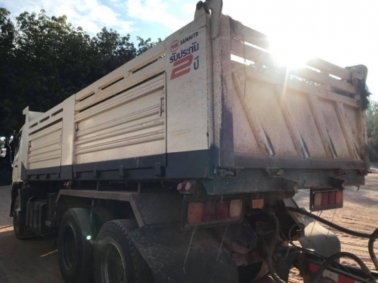 Hino 344 แรง ปี 58 แม่ลูกกระบะดั้มพ์สามมิตร ลูก 3 เพลาแท้ เดิมบางทุกจุด สภาพสวยพร้อมใช้งาน ทะเบียนพร้อม