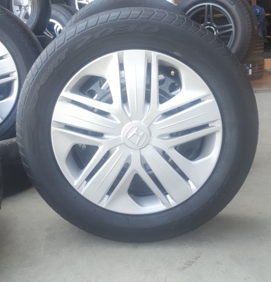 ขายล้อกะทะ HONDA ขอบ15 4รู100ยางปี14  4 ล้อ