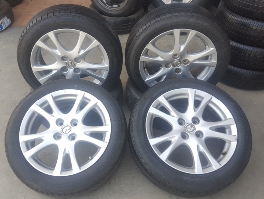 ขายล้อMazda2 ยาง185/55/16 ปี 13  4 ล้อ