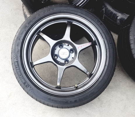 ล้อมือ2 P1ขอบ17 4รู100 ยาง205/45/17 ปี 13 4 ล้อ