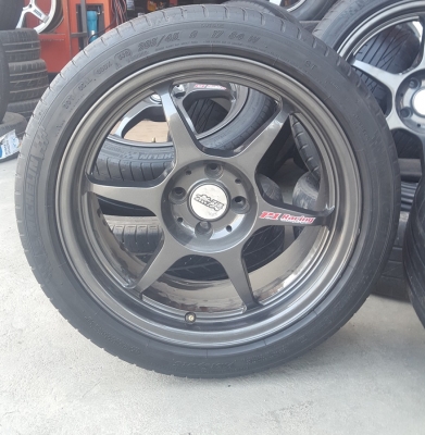 ล้อมือ2 P1ขอบ17 4รู100 ยาง205/45/17 ปี 13 4 ล้อ