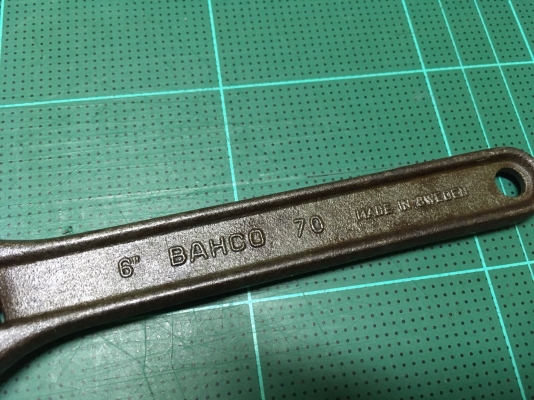 ประแจเลื่อน BAHCO 70 (Made in Sweden) ขนาด 6&quot;
