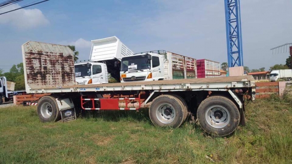 ขาย ลูกพ่วงพื้นเรียบสามเพลา ปี 52 สภาพสวยพร้อมใช้งาน เอกสารพร้อมโอน สนใจติดต่อเรา ดำสุโขทัย โทร 089-7087998,081-7855503 เรายินดีต้อนรับและให้บริการค่ะ