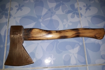 ขายขวานPRO USA 1985.ด้ามไม้สนงาน เก่าเก็บ