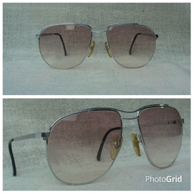 แว่นตาโคตรบุรุษ 'กระต่ายหนุ่มที่ดวงจันทร์หมายปอง'  โมเดลราชสีห์เงิน 'หยดน้ำตา - นักบิน'  บิ๊กไซซ์ 145mm !  Vintage PLAYBOY handmade in USA