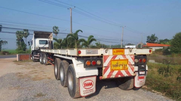 Isuzu 360 แรง ปี 57 พร้อมหางสามมิตร 3 เพลาแท้ ปี 56 สวยสดพร้อมใช้งาน