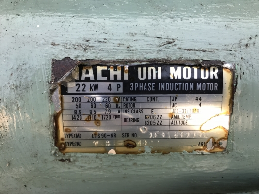 ขายปั้มน้ำมันไฮโดรลิค Nachi 3HP. 220V 3สาย made in Japan เก่าญี่ปุ่น พร้อมวาล์วคอนโทรล 110VAC อุปกรณ์ครบ สภาพสวย พร้อมใช้งาน