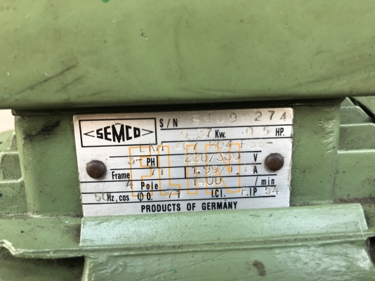 ขายหัวเกียร์ทดรอบ LM เบอร์ 60 พร้อมมอเตอร์ SAMCO 0.5HP. 380V สภาพสวย อัตราทด 1:200 รอบช้า พร้อมใช้งาน