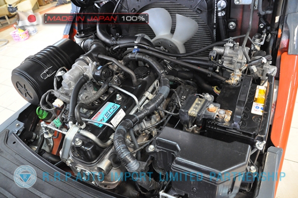 ขายรถโฟล์คลิฟท์มือสอง TOYOTA รุ่น 8FG15-13809 นำเข้าจากประเทศญี่ปุ่น 100\% ไม่เคยใช้งานในไทย