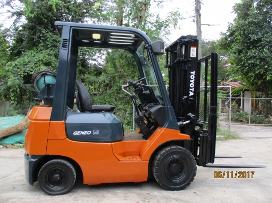 ขายรถยกโฟร์คลิฟท์TOYOTAรุ่น7FG18ขนาด 1.8 ตันขายด่วน 140000 บาท