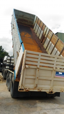 ขาย HINO FM3H 22ล้อ ดั้ม 8 เมตร รถแก๊สCNG 800000