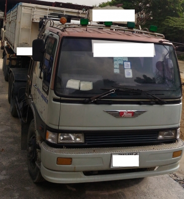 ขาย HINO FM3H 22ล้อ ดั้ม 8 เมตร รถแก๊สCNG 800000