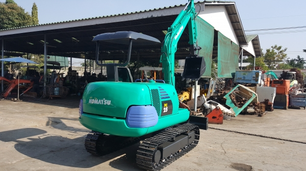 ขาย รถขุด KOMATSU รุ่น PC25-1- มือสองญี่ปุ่น แทรกเหล็ก สลัก บูทเอวแน่น 100\% มีไลน์กระแทก สวยพร้อมใช้งาน มือถือ 0818753444