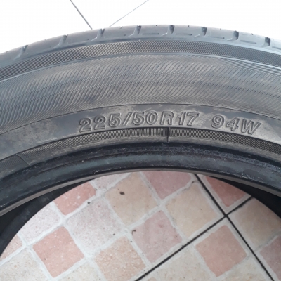 ขายยาง 225-50-17 YOKOHAMA DB (japan) ปี15 ดอกท่วม 1คู่