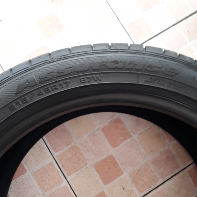 ยางนุ่มเงียบ 215-45-17 GOODYEAR ASSURANCE ปี15 งามๆ 1ชุด