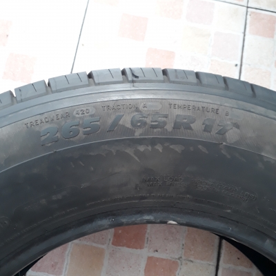 ขายยาง MICHELIN 265-65-17 ปี15 งามๆ 1ชุด