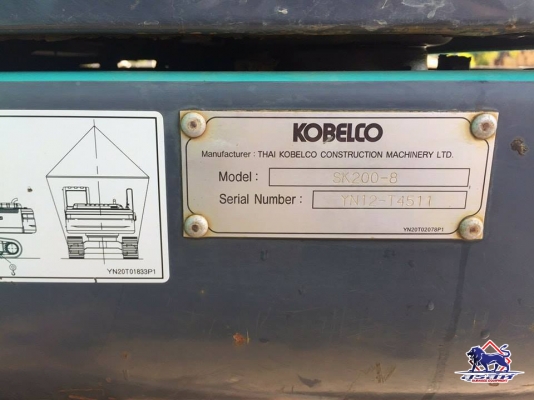 ขายรถแบ็คโฮ KOBELCO SK200-8 Yn12 Super สภาพดี พร้อมใช้งาน