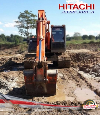 ขายรถแบ็คโฮ HITACHI ZX200-3 สภาพพร้อมใช้งาน ระบบแห้งมาก เจ้าของต้องการใช้เงินด่วน แจ้งขายถูก