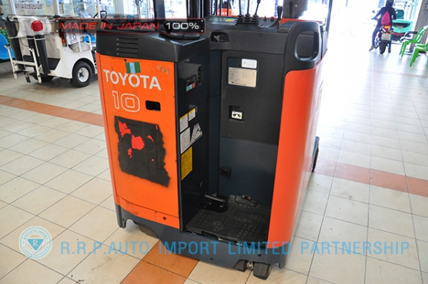 รถโฟล์คลิฟท์ไฟฟ้าพร้อมขาย TOYOTA รุ่น 7FBRS10-10700 นำเข้าจากประเทศญี่ปุ่น 100\% ไม่เคยใช้งานในไทย