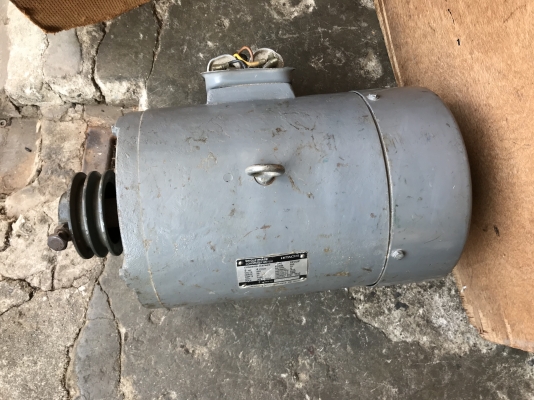 ขายมอเตอร์ไฟบ้าน Hitachi 5HP. 1450rpm. 220V ไฟบ้านหายาก สภาพสวยเดิมๆ หมุนนิ่ม พร้อมใช้งาน