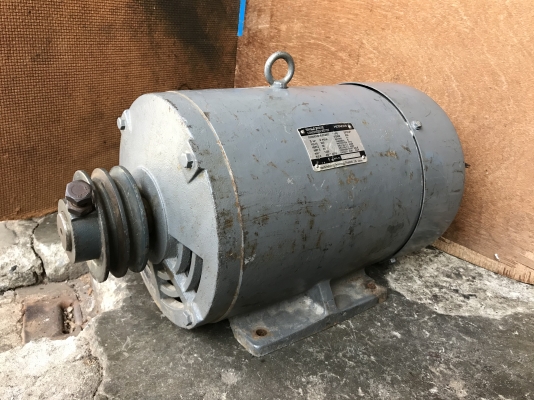 ขายมอเตอร์ไฟบ้าน Hitachi 5HP. 1450rpm. 220V ไฟบ้านหายาก สภาพสวยเดิมๆ หมุนนิ่ม พร้อมใช้งาน