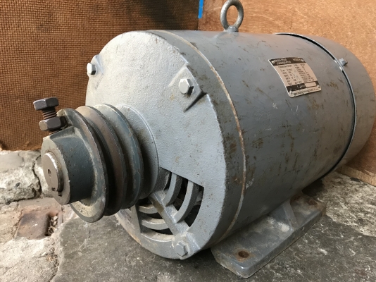 ขายมอเตอร์ไฟบ้าน Hitachi 5HP. 1450rpm. 220V ไฟบ้านหายาก สภาพสวยเดิมๆ หมุนนิ่ม พร้อมใช้งาน