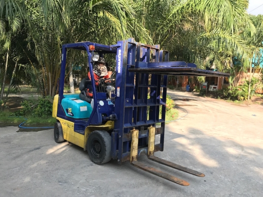 ขายFORKLIFT KOMATSU FG15-17(เสา3เมตร)(งาหนีบ)(งาสไลด์)(1.5ตัน) สวยเดิมจากญี่ปุ่น ยังไม่เคยใช้ในไทย 150,000เท่านั้น!!