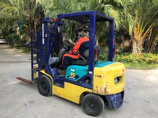 ขายFORKLIFT KOMATSU FG15-16(เสา3เมตร)(งาหนีบ)(auto)(1.5ตัน) สวยเดิมจากญี่ปุ่น ยังไม่เคยใช้ในไทย 150,000เท่านั้น!!