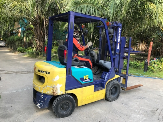 ขายFORKLIFT KOMATSU FG15-16(เสา3เมตร)(งาหนีบ)(auto)(1.5ตัน) สวยเดิมจากญี่ปุ่น ยังไม่เคยใช้ในไทย 150,000เท่านั้น!!