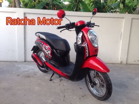 Honda Scoopy i 110cc หัวฉีด สีดำ แดง วิ่งน้อย สวย สภาพใหม่