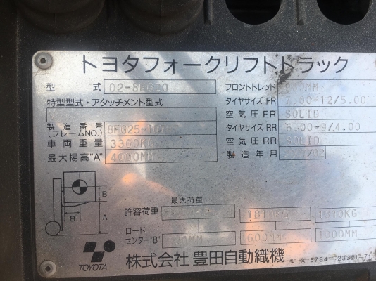 ขายรถโฟล์คลิฟท์มือสองนำเข้าจากประเทศญี่ปุ่น