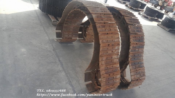 FROM JAPAN ขายถูกด่วนๆ โซ่พร้อมแผ่นแทรค*สำหรับใส่กับรถขุด ไซค์ 40 ,50*แบบใบสั้น 32 cm.* ข้อกว้าง/มี 1 คู่ :ราคาเพียง(คู่ละ 32,000 บาท) สนใจติดต่อ 0819337688