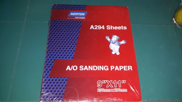 ขายแผ่นกระดาษทราย NORTON MADE IN USA.ชุด50แผ่น ใหม่เก่าเก็บ