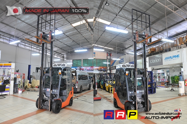 ขายรถโฟล์คลิฟท์มือสอง TOYOTA รุ่น 8FG18-14407 นำเข้าจากประเทศญี่ปุ่น 100\% ไม่เคยใช้งานในไทย