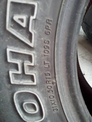 31x10.50R15 YOKOHAMA GEOLANDAR A/T-S ขาย3 เส้น โทร.081-427-3941 ไอดีไลน์ 0814273941