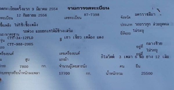 พ่วง 24 ล้อ ฮีโน่ 344 ปี 54 เบรคแห้ง กระบะมิเนียม - อู่ ซีทีทรัค บรรทุกได้ 31.700 กก. เครื่องดี เกียร์ดี พร้อมใช้ เอกสารพร้อมโอน 092-5852277 พ่วง 24 ล้อ ฮีโน่ 344 ปี 54 เบรคแห้ง กระบะมิเนียม - อู่ ซีทีทรัค บรรทุกได้ 31.700 กก. เครื่องดี เกียร์ดี พร้อมใช้ เอกสารพร้อมโอน 092-5852277