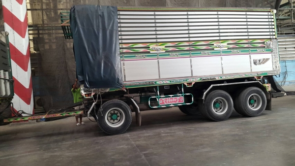 ขายด่วนรถพ่วงดั้ม344เบรกแห้ง ดั้มพืชไร่อู่ซุ่นชัย ใส่ของได้29.7ตัน