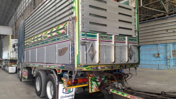 ขายด่วนรถพ่วงดั้ม344เบรกแห้ง ดั้มพืชไร่อู่ซุ่นชัย ใส่ของได้29.7ตัน