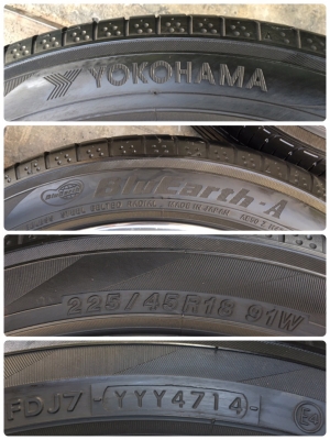 ยาง 225-45-18 Yokohama ปี 15