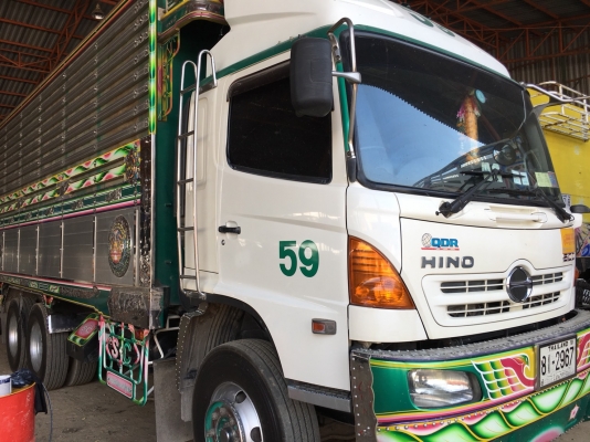 พ่วง 22 ล้อ ฮีโน่ 344 เบรคแห้ง ปี 54 กระบะมิเนียม - อู่ ซู่นชัย ชุดใหญ่ ยางดีทุกเส้น พร้อมโอน