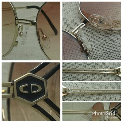 แว่นตาเฟรนช์วินเทจทศวรรษ 1980&#039;s  โดยต้นตำร้บ &#039;บัตเตอร์ไฟล์ โมเดล&#039;   Vintage CHRISTIAN DIOR handmade in Paris, France