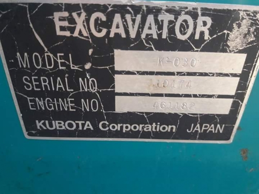 มาใหม่จ้าKUBOTA  K30  เก่าญี่ปุ่นแท้  เดิมๆๆ  เครื่อง KUBOTA 4สูบ  ปั๊มนิ้ว  สภาพสวย พร้อมใช้ โทร 089-3818694  ดวงนภา