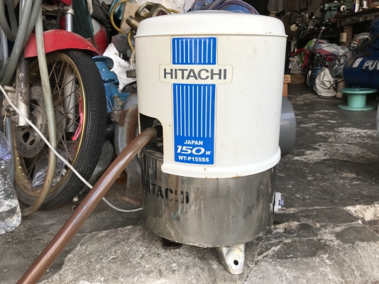 ขายปั้มน้ำอัตโนมัติ Hitachi 150W ถังสแตนเลสอย่างดี สภาพสวย ตรวจเช็คแรงดันเรียบร้อยไม่มีรั่วซึม พร้อมใช้งาน