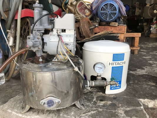 ขายปั้มน้ำอัตโนมัติ Hitachi 150W ถังสแตนเลสอย่างดี สภาพสวย ตรวจเช็คแรงดันเรียบร้อยไม่มีรั่วซึม พร้อมใช้งาน