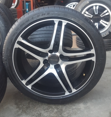 ล้อมือ2 ขอบ17 4รู100 ยาง205/45/17  4 ล้อ