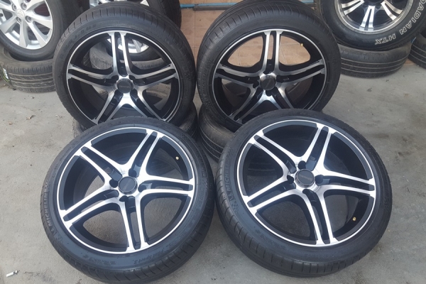 ล้อมือ2 ขอบ17 4รู100 ยาง205/45/17  4 ล้อ