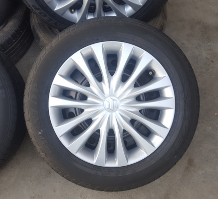 ล้อกะทะSUKUKI Swift 154รู100 พร้อมยาง 4 ล้อ