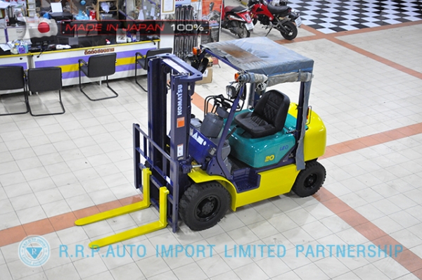 ขายรถโฟล์คลิฟท์มือสอง KOMATSU รุ่น FG20LC-12-532713 นำเข้าจากประเทศญี่ปุ่น 100\% ไม่เคยใช้งานในไทย